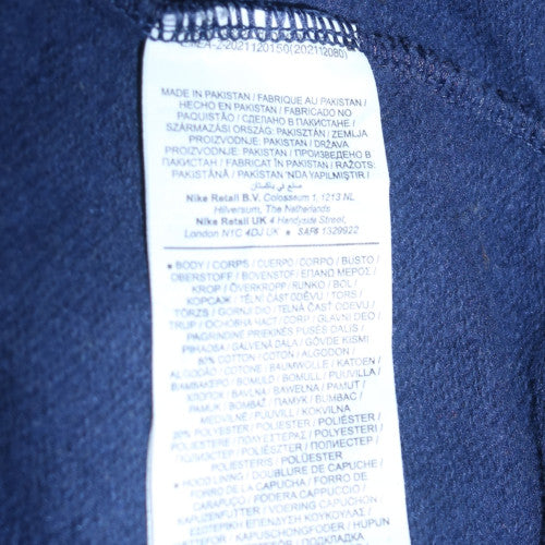 Nike Men's Blue Pullover Hoodie L Fleece Sportswear