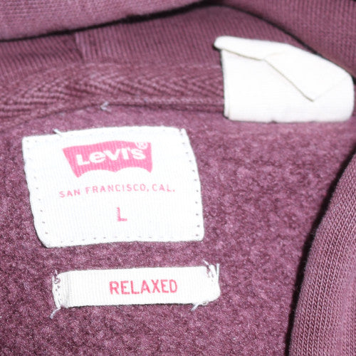 Levi's Men's Brown Relaxed Fit Pullover Hoodie Size L
