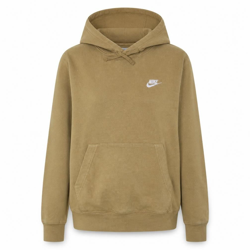 Nike Women’s Camel Brown Pullover Hoodie Size S Fleece Lined Sweatshirt