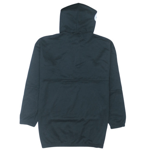 Adidas Womens Black 1/2 Zip Hooded Pullover Sweatshirt Size 16