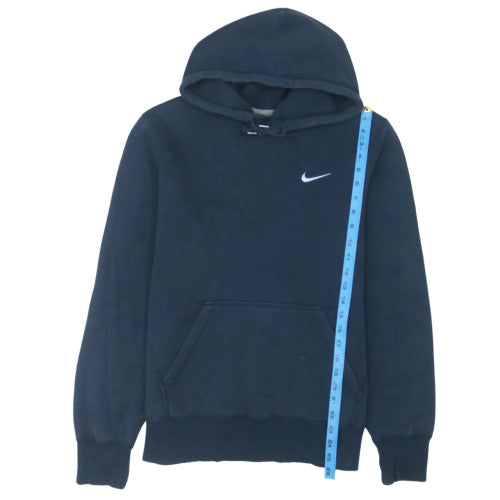 Nike Men's Blue Pullover Hoodie M Logo Fleece Sweatshirt