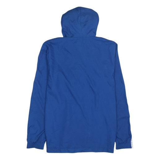 Adidas Men's Blue Windbreaker Hooded Jacket Size L Lightweight