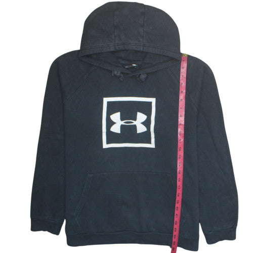 Under Armour Men's Black 2XL Pullover Hoodie Fleece Logo Sweatshirt