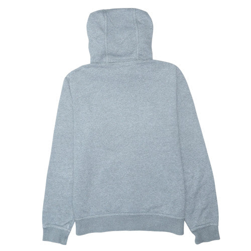 Nike Womens Grey Pullover Hoodie Size M Cotton Blend Logo Sweatshirt