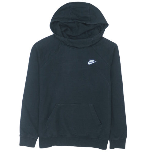 Nike Men's Black Pullover Hoodie M Logo Fleece Sweatshirt