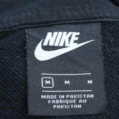 Nike Men's Black Pullover Hoodie M Logo Fleece Sweatshirt