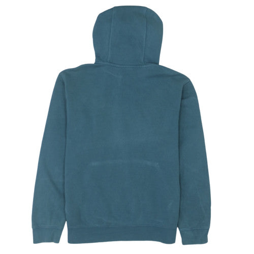 Nike Men's Blue Pullover Hoodie Medium Fleece Logo Sweatshirt