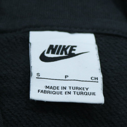 Nike Women's Black Pullover Hoodie Small 100% Cotton Logo Sweatshirt