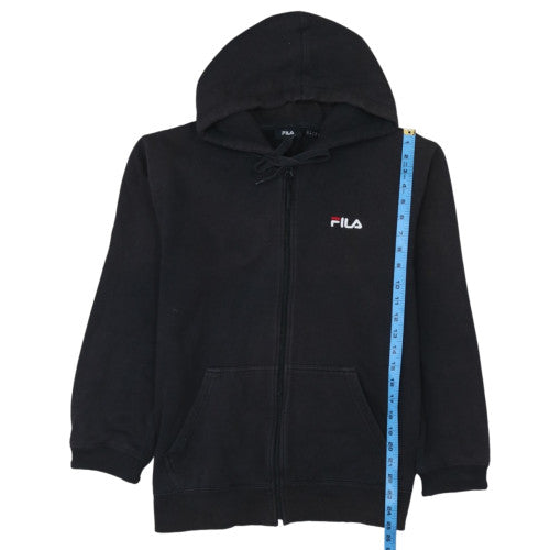 Fila Men's Black Full Zip Hoodie Size M Logo Sportswear