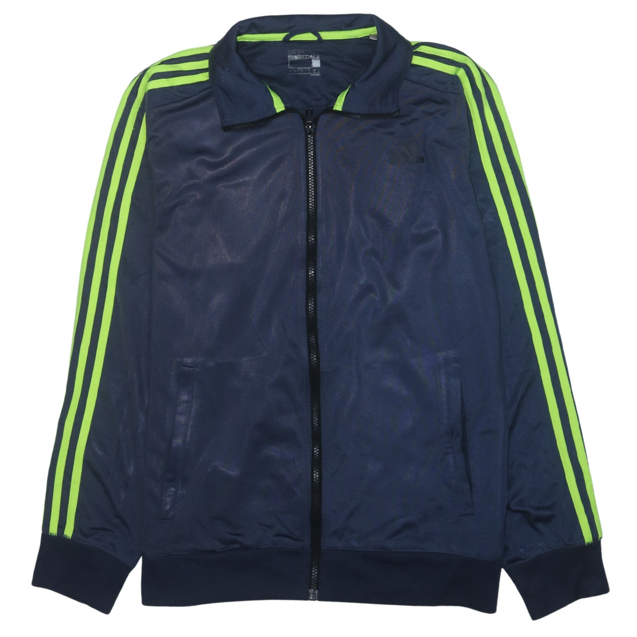 Adidas Men Blue Full Zip Sports Sweatshirt Jacket L Climalite