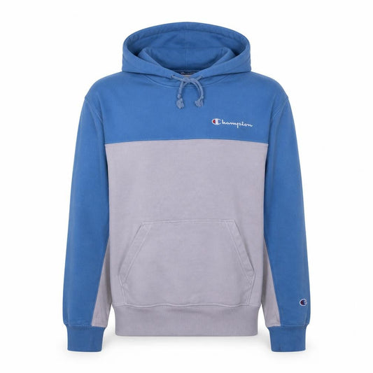 Champion Mens Blue Pullover Hoodie M Logo Sportswear