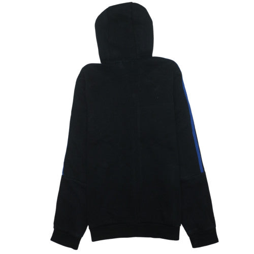 adidas Men Black Full Zip Hoodie M Fleece Sportswear