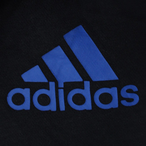 adidas Men Black Full Zip Hoodie M Fleece Sportswear