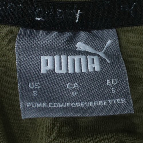 Puma Men’s Green Crew Neck Pullover Sweatshirt Size S Regular Fit