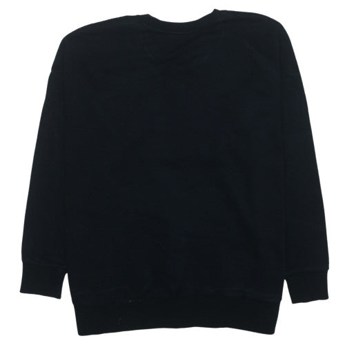 Under Armour Womens Black Medium Pullover Sweatshirt Crew Neck Cotton Blend
