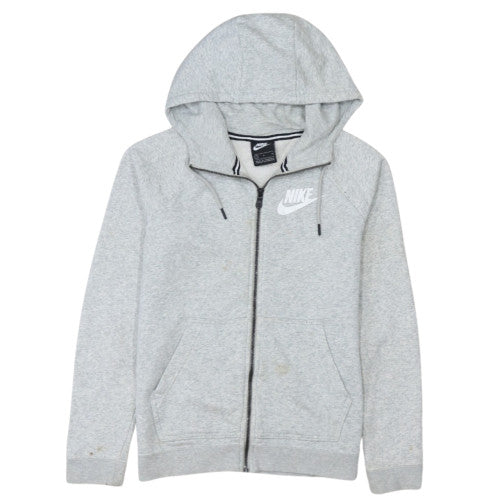 Nike Mens Grey Full Zip Hoodie Size S Regular Fit Sportswear
