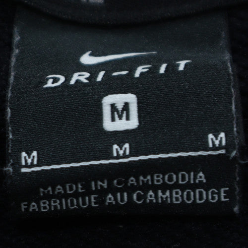 Nike Men's Black Pullover Hoodie M Dri-Fit Logo Sportswear
