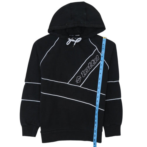 Lotto x Primark Men's Black Pullover Hoodie M Sports Graphic