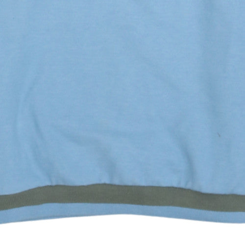 Nike Womens Blue Crew Neck Long Sleeve Pullover Sweatshirt Size L