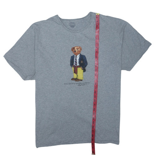 Polo Ralph Lauren Men's Grey 3XB Classic Fit Crew Neck Polo Bear T-Shirt