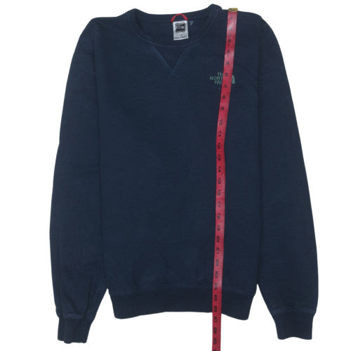 The North Face Men's Blue Medium Crew Neck Cotton Sweatshirt