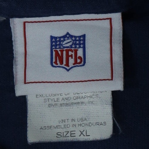 NFL Men's Navy Blue Patriots Super Bowl Champions T-Shirt XL