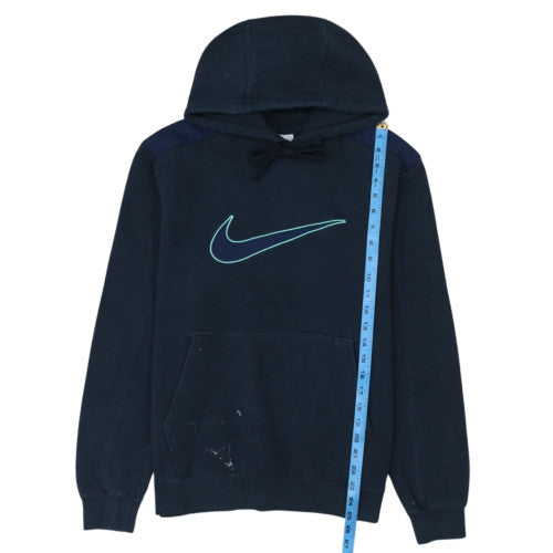 Nike Men's Blue Pullover Hoodie M Logo Fleece Sportswear
