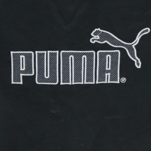 Puma Womens Black Size 16 Logo Pullover Sweatshirt