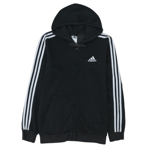 Adidas Men's Black Full Zip Hoodie M Sports Fleece Jacket