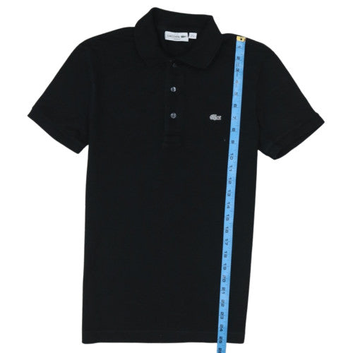 Lacoste Mens Black Slim Fit Polo Shirt XS Cotton Blend
