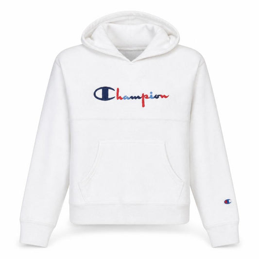 Champion Womens White Reverse Weave Pullover Hoodie Medium