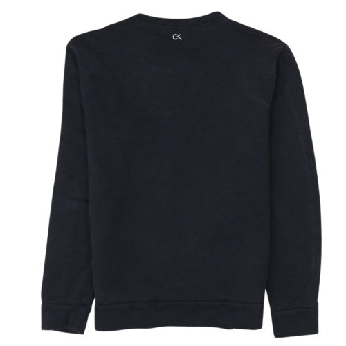 Calvin Klein Men’s Black Crew Neck Logo Sweatshirt Size M