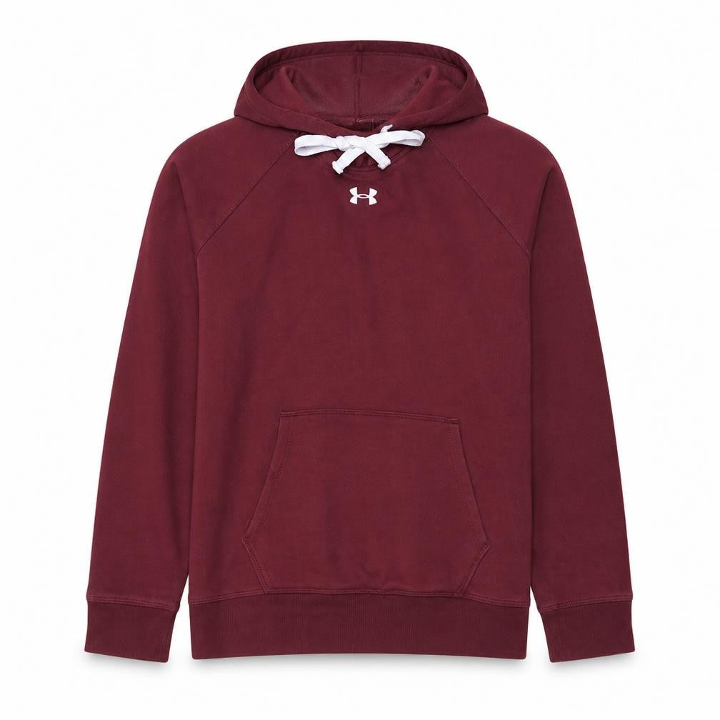 Under Armour Women Burgundy XL Pullover Hoodie Loose Fit Fleece