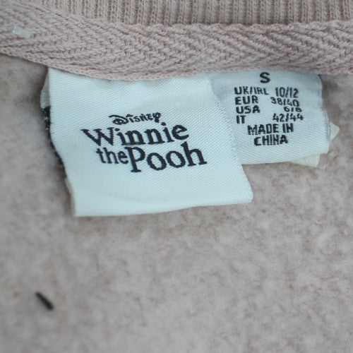 Disney Womens Pink Winnie The Pooh Pullover Sweatshirt Size 10/12