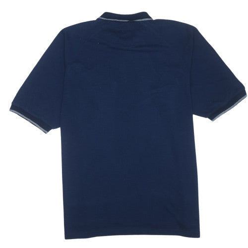 Nike Team Men's Blue XL Football Polo Shirt Cotton Blend