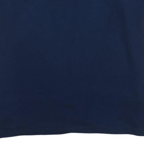Nike Team Men's Blue XL Football Polo Shirt Cotton Blend
