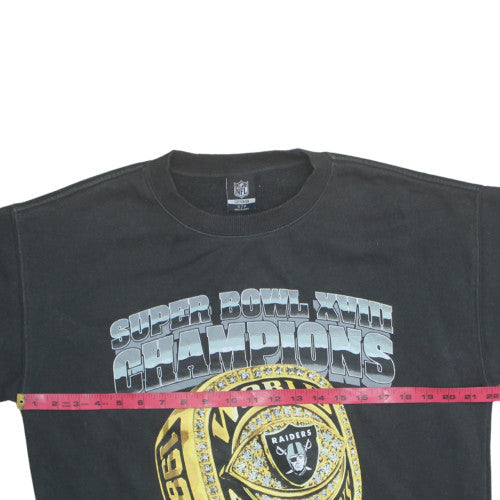 Cotton On NFL Raiders Black Men's Sweatshirt S Pullover Crew Neck
