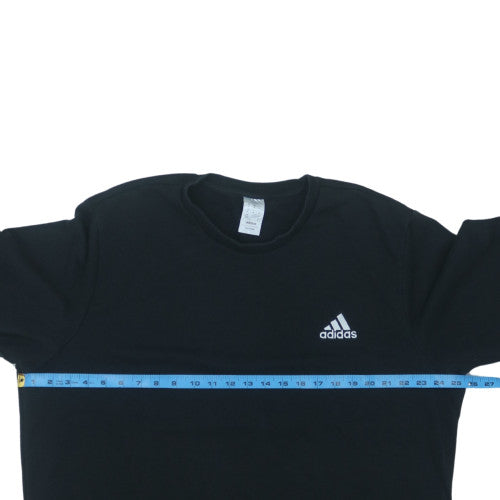 Adidas Men's Black XL Pullover Sweatshirt Crew Neck Logo Sportswear