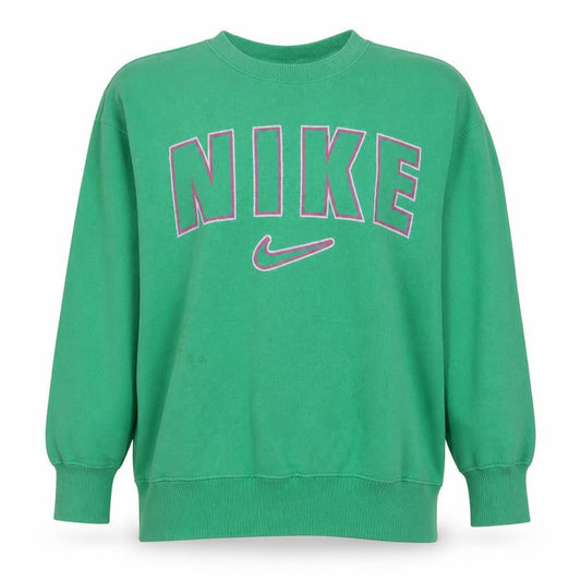 Nike Womens Green Crew Neck Pullover Sweatshirt Size L