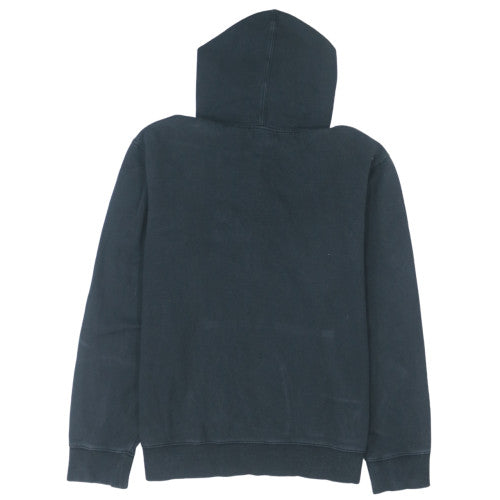 Fila Men Black Pullover Hoodie L Logo Cotton Blend Sweatshirt