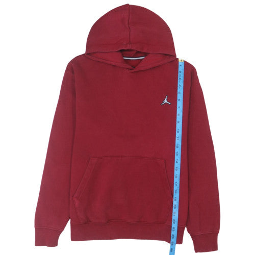 Jordan Mens Red Pullover Hoodie Size M Fleece Sportswear
