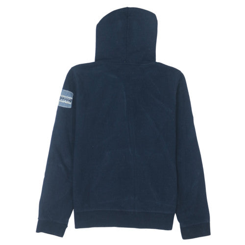 Napapijri Men's Blue XL Full Zip Fleece Hoodie