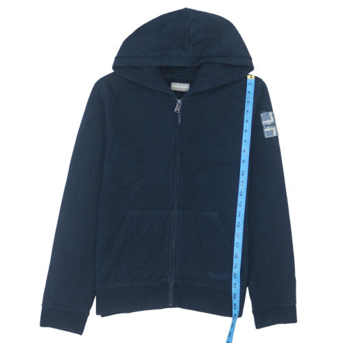 Napapijri Men's Blue XL Full Zip Fleece Hoodie