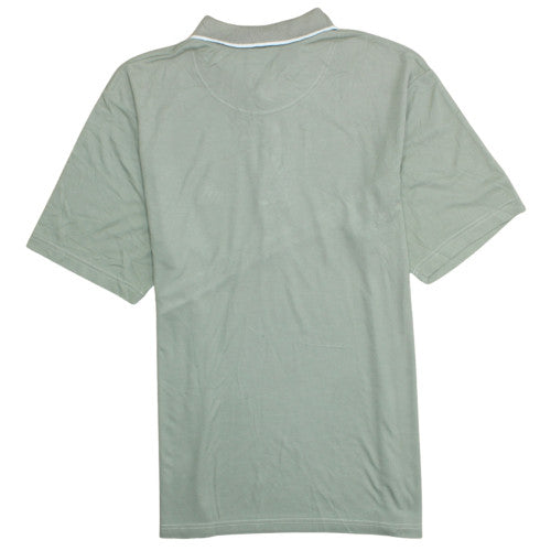 @fashion Mens Green XL Cotton Polo Shirt with Adidas Style Logo