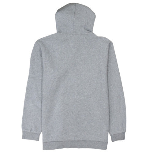 Adidas Men's Grey Pullover Hoodie L Regular Fit Fleece Sweatshirt