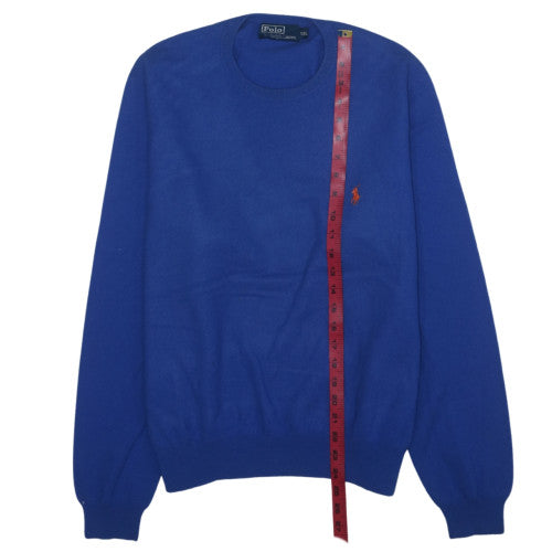 Ralph Lauren Men's Blue 2XL Crew Neck Knit Pullover Sweatshirt