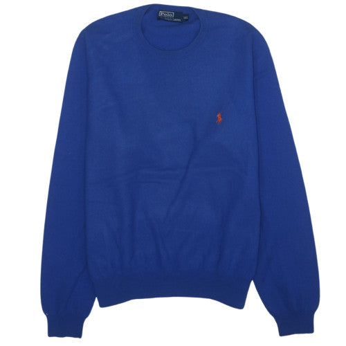 Ralph Lauren Men's Blue 2XL Crew Neck Knit Pullover Sweatshirt