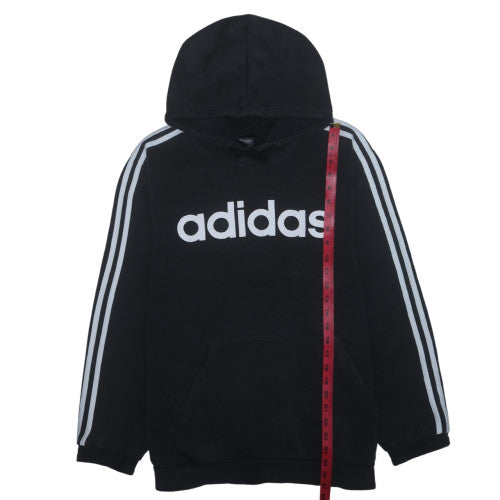 Adidas Women Black Pullover Hoodie Sweatshirt Long Sleeve Size M