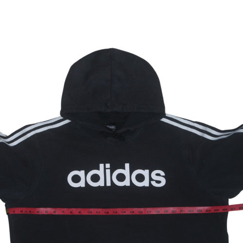 Adidas Women Black Pullover Hoodie Sweatshirt Long Sleeve Size M