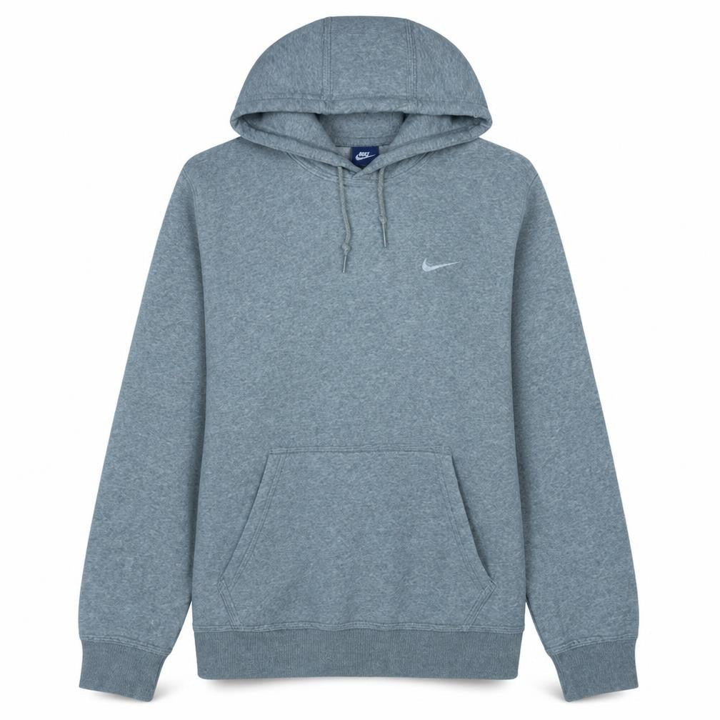 Nike Women’s Grey Pullover Hoodie L Cotton Blend Kangaroo Pocket